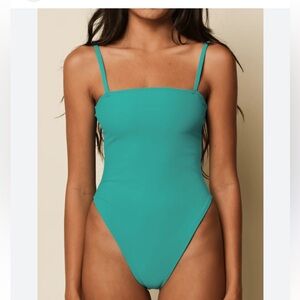 NEW Montce Teal Jacelyn One-Piece Swimsuit Size S